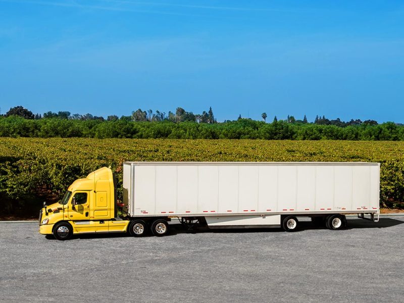 dry freight truck, trucking, food, fleet, wine